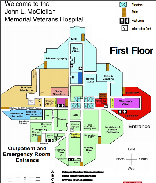 Campus Map VA Central Arkansas Health Care Veterans Affairs